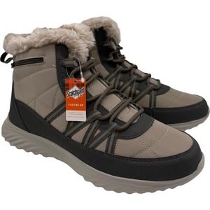 Cheeks Fit Body Winter Boots Scotchgard Faux Fur Taupe‎ Size 9 New